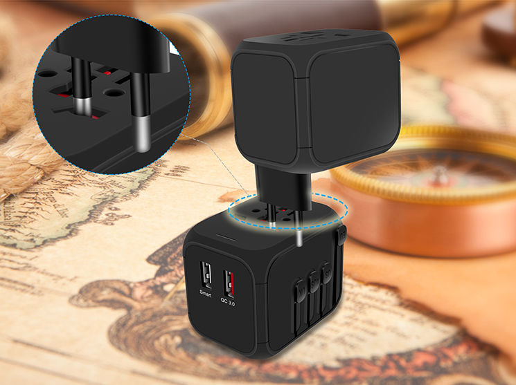 Travel Plug Adapter for International Use