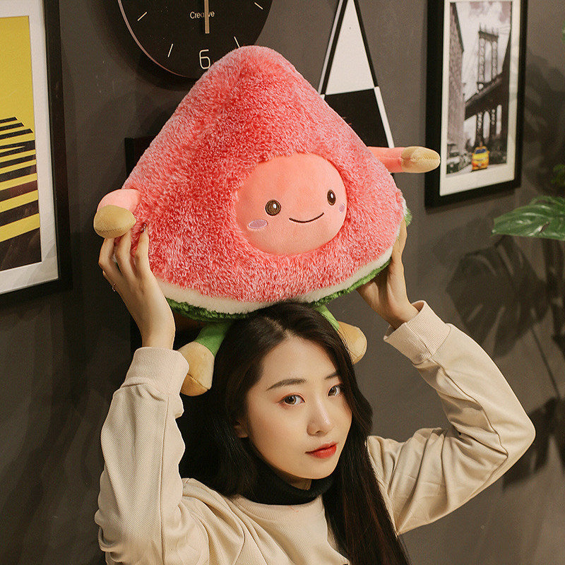 Cute Watermelon and Cherry Plush Toys for Kids