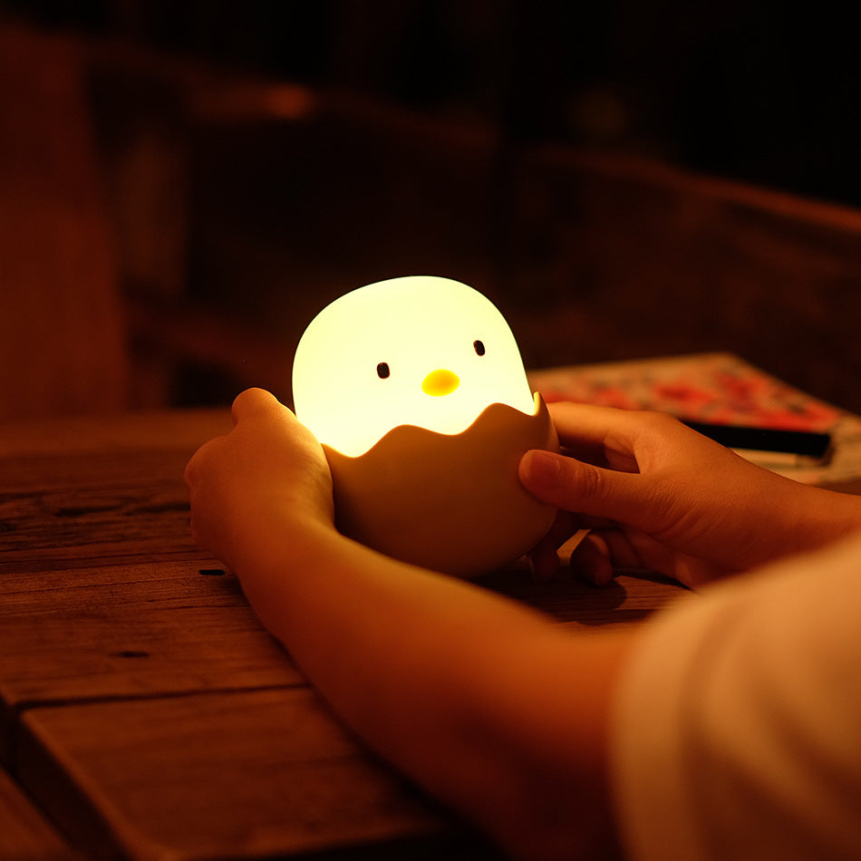 Creative Eggshell Chicken Emotional Night Light for Babies