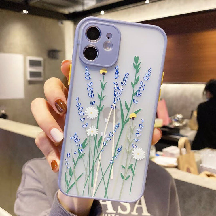 Contrasting Color Matte Frame Phone Case Skin