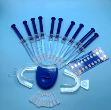 Teeth Whitening Device with Oral Care Gel