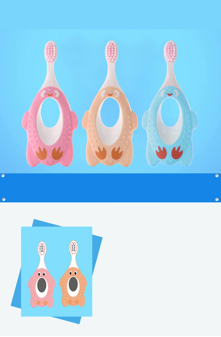 Cartoon Baby Care Handle Toothbrush for Infants