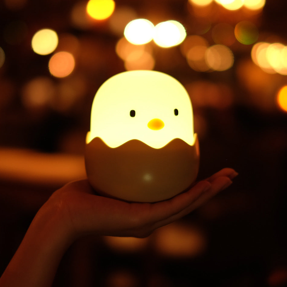 Creative Eggshell Chicken Emotional Night Light for Babies