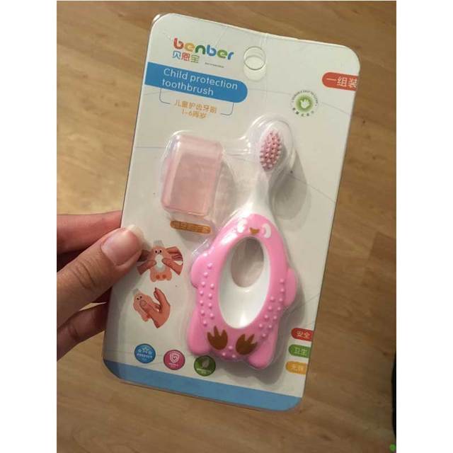 Cartoon Baby Care Handle Toothbrush for Infants
