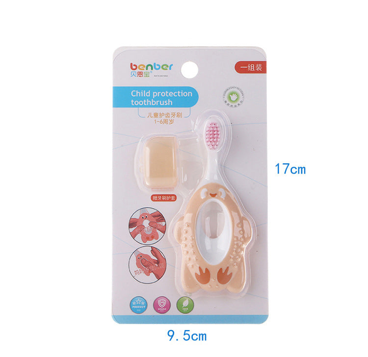 Cartoon Baby Care Handle Toothbrush for Infants