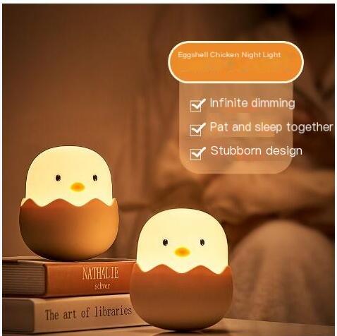 Creative Eggshell Chicken Emotional Night Light for Babies