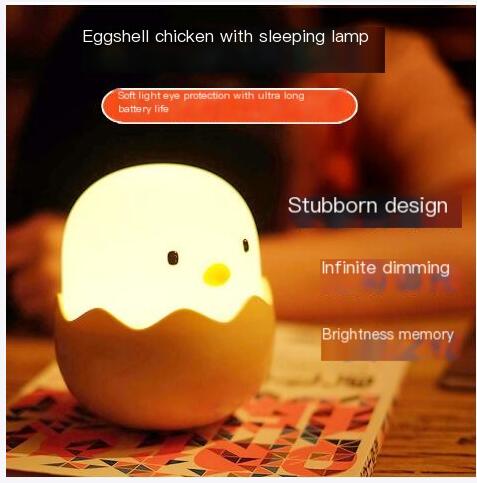 Creative Eggshell Chicken Emotional Night Light for Babies