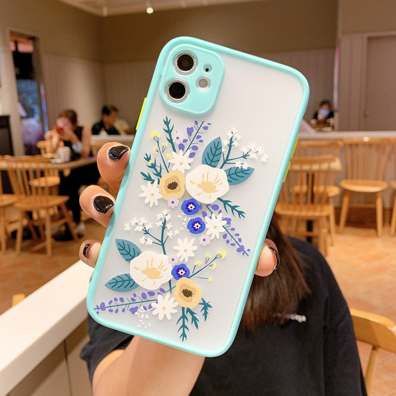 Contrasting Color Matte Frame Phone Case Skin