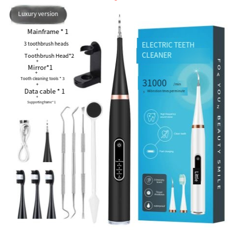 Portable Ultrasonic Tooth Cleaner for Home Use