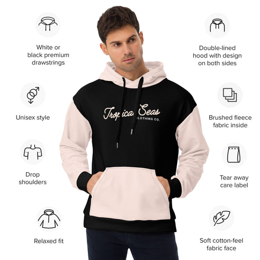 Pink Sand Two-Toned Tropical Seas Hoodie