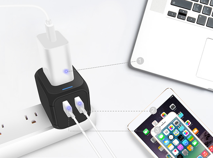 Travel Plug Adapter for International Use