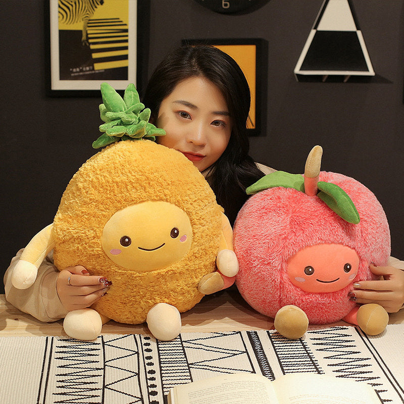 Cute Watermelon and Cherry Plush Toys for Kids