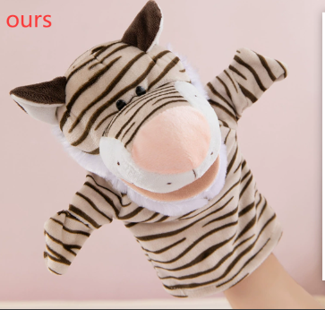 Plush Cartoon Animal Puppets for Early Education